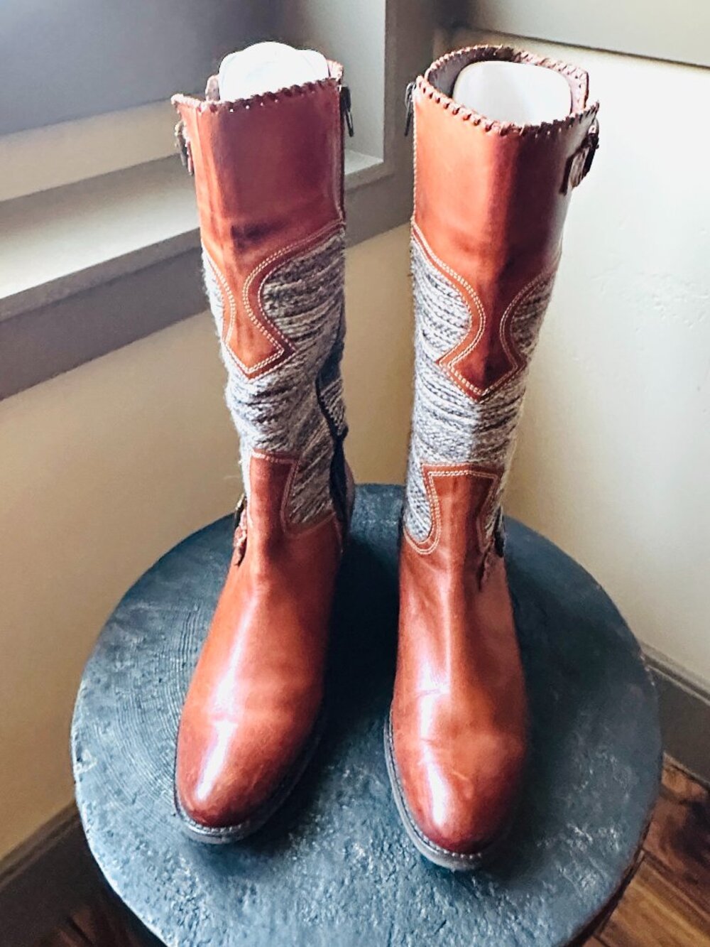 ANTHROPOLOGIE X FORTRESS OF INCA BROWN KEE HIGH BOOTS SIZE 9